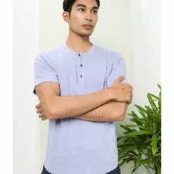 Banana Republic Softwash Curved Hem Henley T-Shirt -Outlet Banana Republic Store banana republic 8953 1289326 5