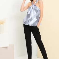 Banana Republic Sl Drape Neck Halter Silk Top -Outlet Banana Republic Store banana republic 9319 7847416 8