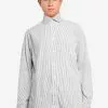 Banana Republic Untucked Striped Luxe Poplin Shirt -Outlet Banana Republic Store banana republic 9404 7776295 1